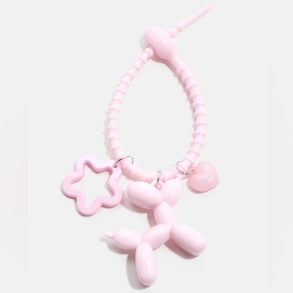 Blossom Pink Balloon Dog Bag Charm/Key Chain (NWT)